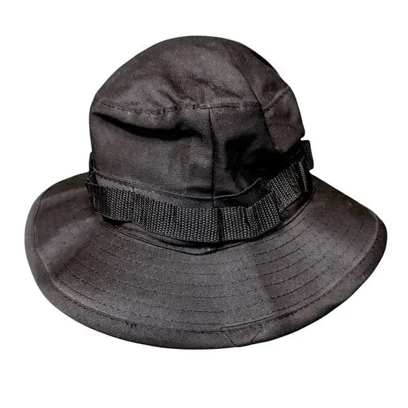 Salty Crew Alpha Tech Black Adjustable Boonie Hot Weather Type II Size 7.5 7 1/2 - Picture 4 of 8